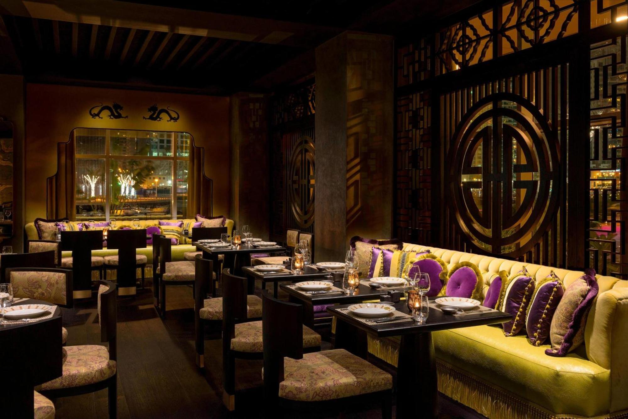 그로브너 하우스, 어 럭셔리 컬렉션 호텔, 두바이 외부 사진 Interior of the restaurant